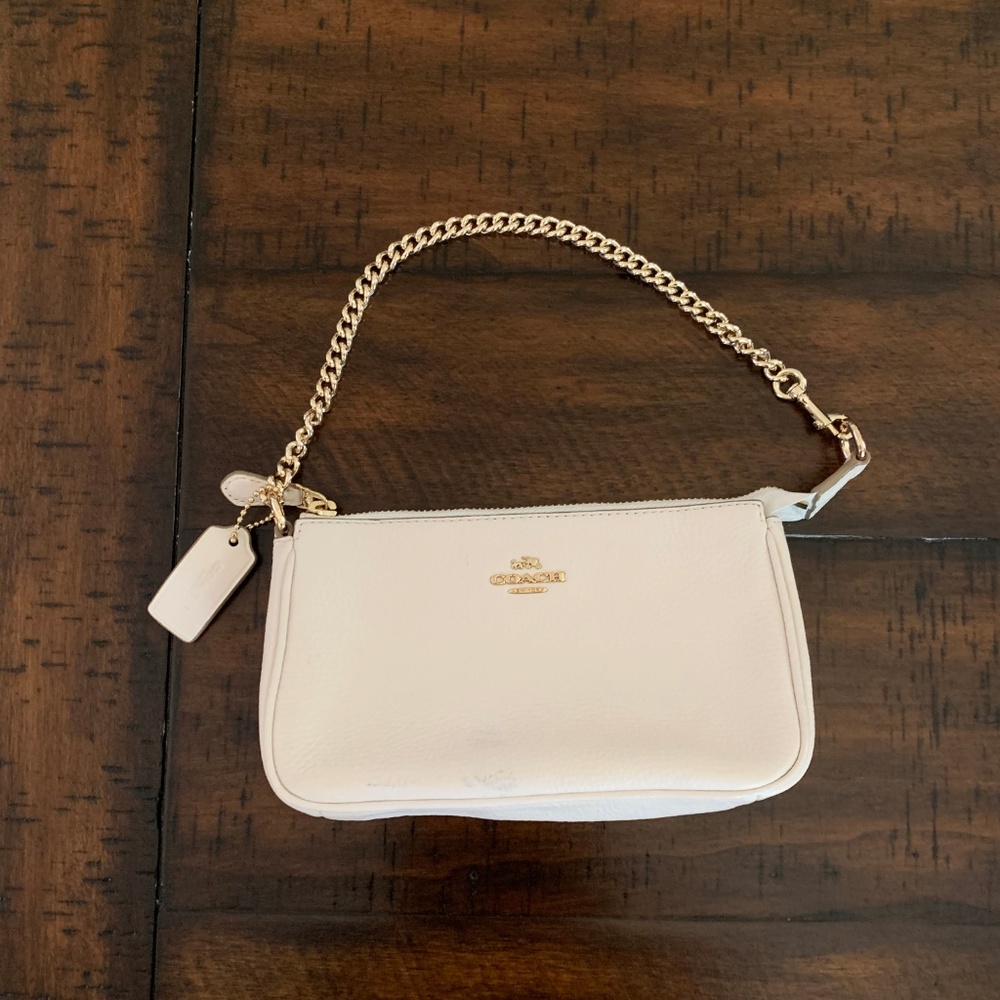 Coach Clutch with Chain Strap